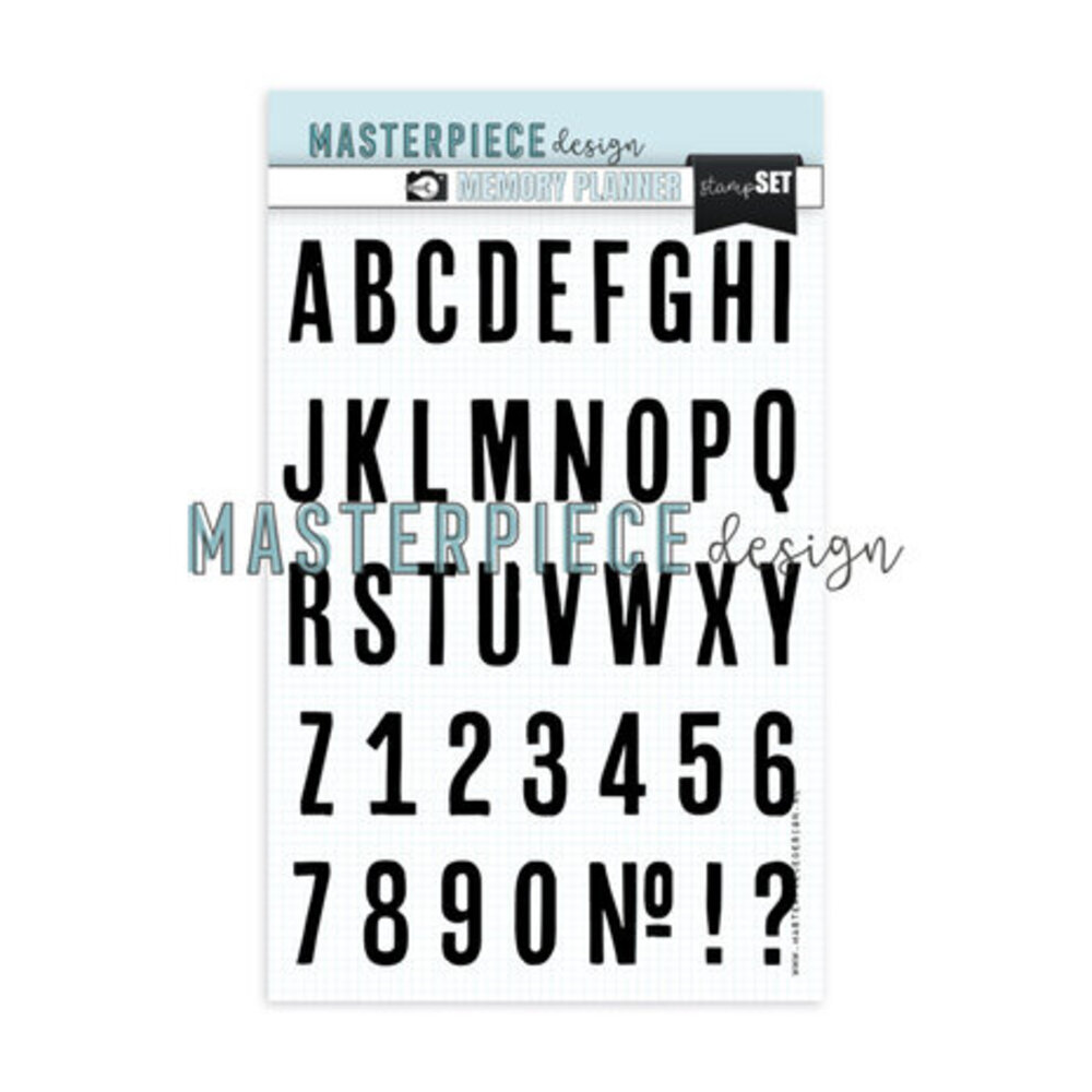 Masterpiece Design Capital Charm 6x8 Inch Clear Stamp Set (MP202136)