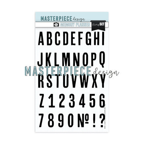 Masterpiece Design Capital Charm 6x8 Inch Clear Stamp Set (MP202136)