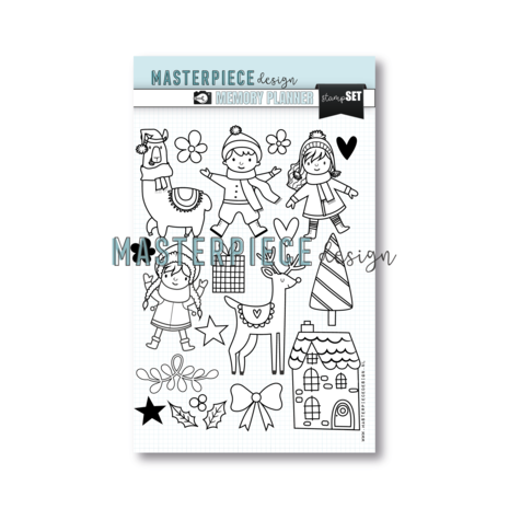 Masterpiece Design Merry Memories 6x8 Inch Clear Stamp Set (MP202158) Masterpiece Design Merry Memories 6x8 Inch Clear Stamp Set (MP202158)