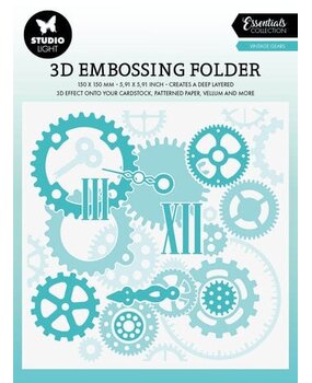 Studio Light Essentials Vintage Gears 3D Embossing Folder (SL-ES-EMB16)