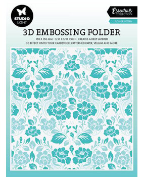 Studio Light Essentials Flower Pattern 3D Embossing Folder (SL-ES-EMB17) Studio Light Essentials Flower Pattern 3D Embossing Folder (SL-ES-EMB17)