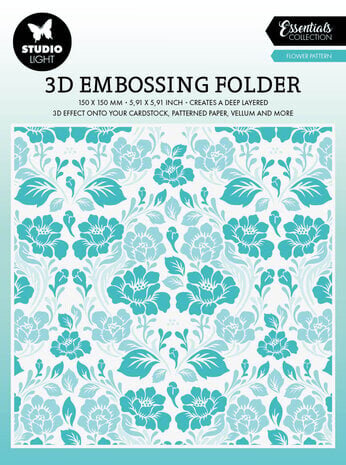 Studio Light Essentials Flower Pattern 3D Embossing Folder (SL-ES-EMB17) Studio Light Essentials Flower Pattern 3D Embossing Folder (SL-ES-EMB17)