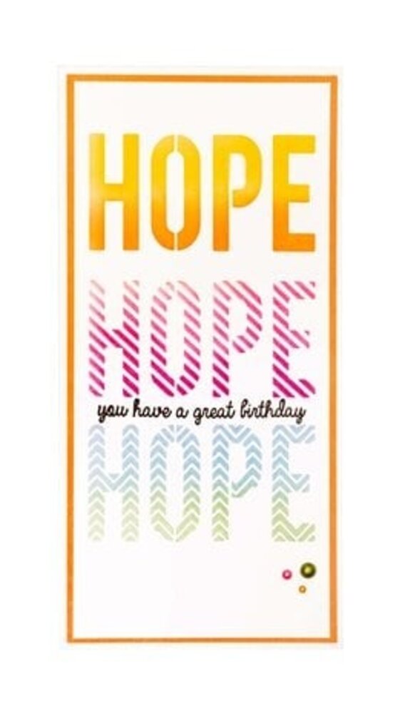 Studio Light Essentials Hope Sentiments Mask & Stamp (SL-ES-MST05)