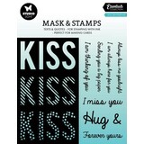 Studio Light Essentials Kiss Sentiments Mask & Stamp (SL-ES-MST06*