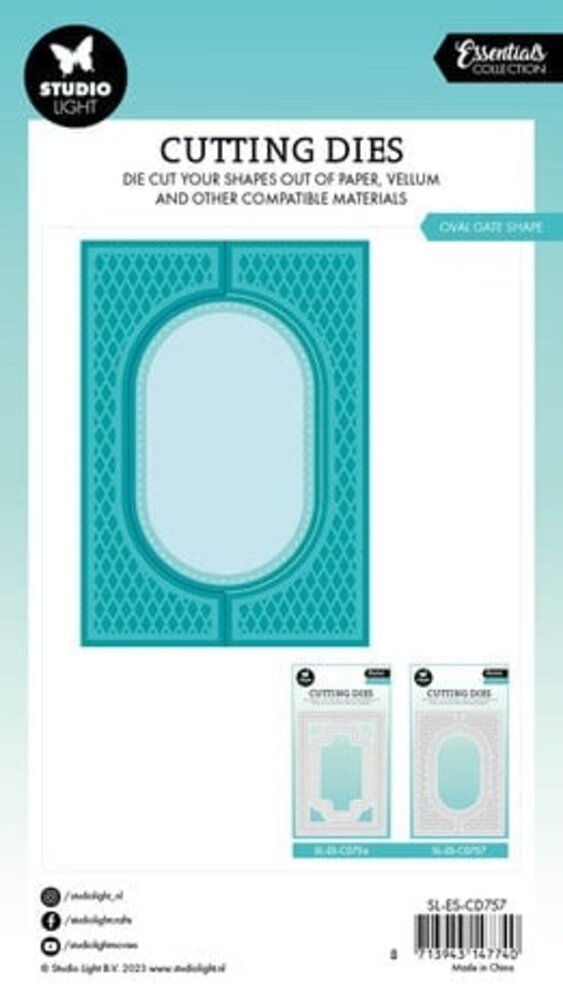 Studio Light Essentials Snijmal Oval Gate Shape (SL-ES-CD757) Studio Light Essentials Snijmal Oval Gate Shape (SL-ES-CD757)