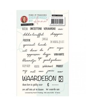 Designed by Anna Mix and Match Clear Stamps Cadeau Text (DBACST10004) Designed by Anna Mix and Match Clear Stamps Cadeau Text (DBACST10004)