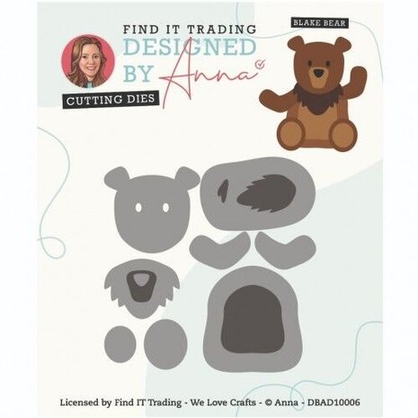 Designed by Anna Mix and Match Blake Bear Dies (DBAD10006) Designed by Anna Mix and Match Blake Bear Dies (DBAD10006)