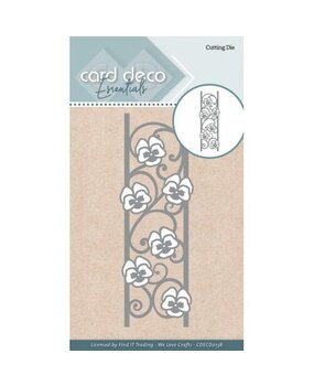 Card Deco Snijmal Pansies Border (CDECD0138)* Card Deco Snijmal Pansies Border (CDECD0138)*