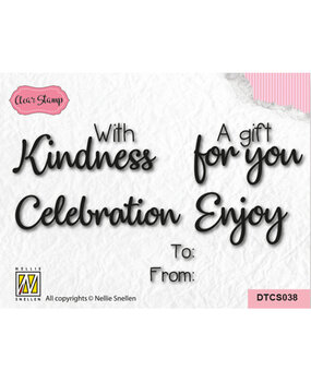 Nellie Snellen Clear Stamp With Love (DTCS038) Nellie Snellen Clear Stamp With Love (DTCS038)