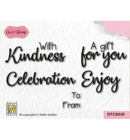 Nellie Snellen Clear Stamp With Love (DTCS038) Nellie Snellen Clear Stamp With Love (DTCS038)