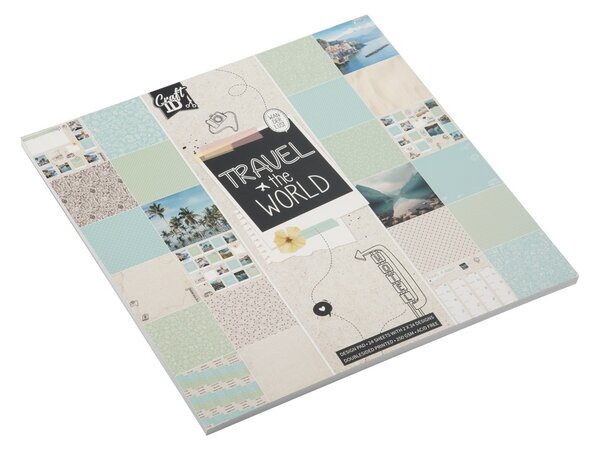 Craft ID Travel the World 25x25cm Designpad (CR4007/GE) Craft ID Travel the World 25x25cm Designpad (CR4007/GE)