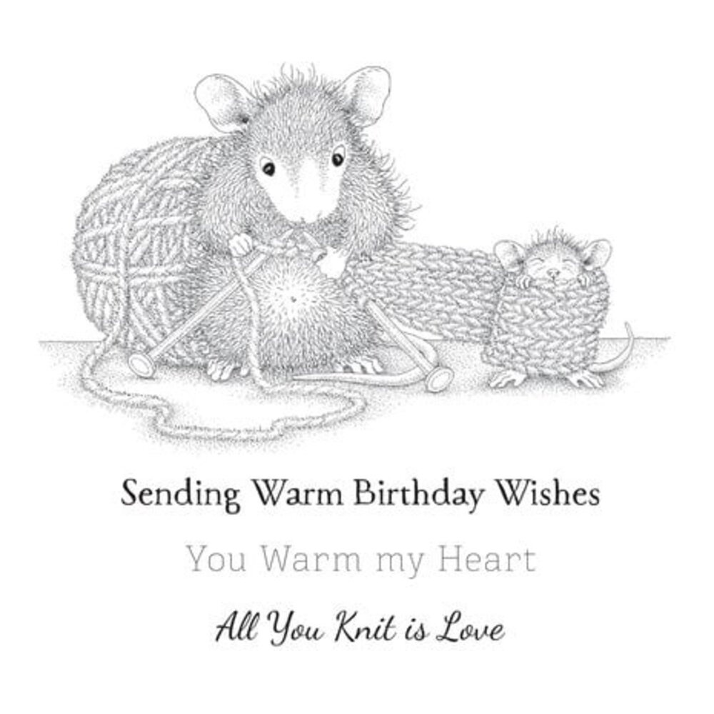 Spellbinders House-Mouse Designs Knit One Cling Rubber Stamp (RSC-020) Spellbinders House-Mouse Designs Knit One Cling Rubber Stamp (RSC-020)