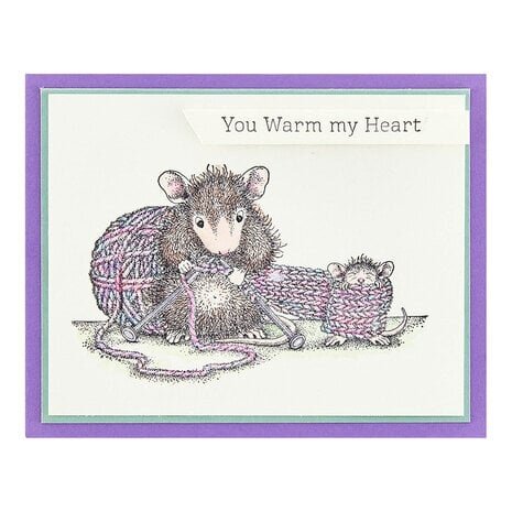 Spellbinders House-Mouse Designs Knit One Cling Rubber Stamp (RSC-020) Spellbinders House-Mouse Designs Knit One Cling Rubber Stamp (RSC-020)