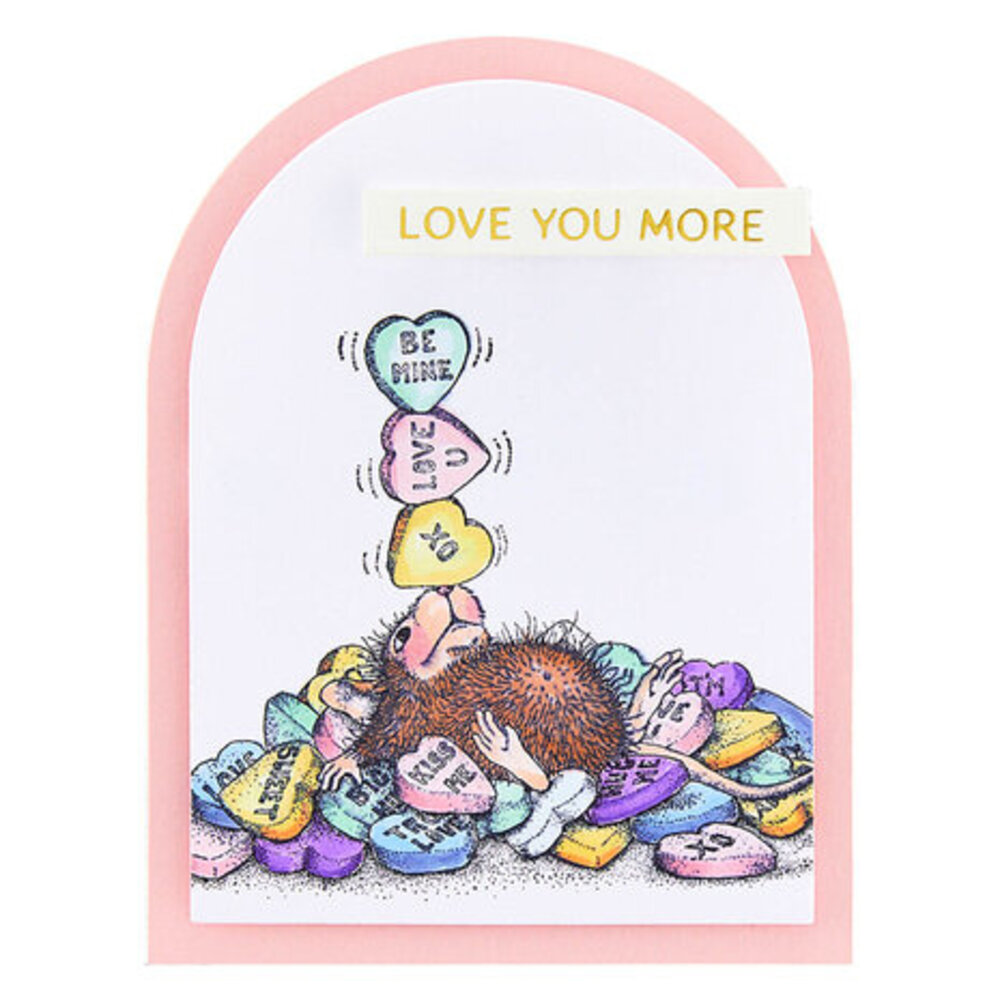 Spellbinders House-Mouse Designs Candy Hearts Cling Rubber Stamp (RSC-022) Spellbinders House-Mouse Designs Candy Hearts Cling Rubber Stamp (RSC-022)