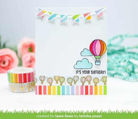 Lawn Fawn Up and Away Foiled Washi Tape (LF3122)