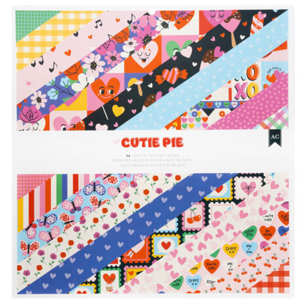 American Crafts Cutie Pie 12x12 Inch Paper Pad (34027435) American Crafts Cutie Pie 12x12 Inch Paper Pad (34027435)