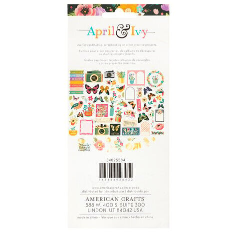 American Crafts April and Ivy Ephemera Icons Gold Foil (34025584) American Crafts April and Ivy Ephemera Icons Gold Foil (34025584)