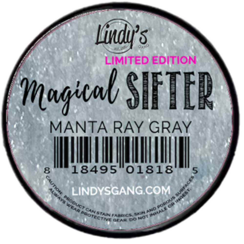 Lindy's Stamp Gang Manta Ray Gray Magical Sifters (mag-sift-10)