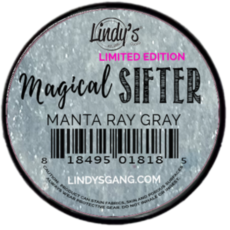 Lindy's Stamp Gang Manta Ray Gray Magical Sifters (mag-sift-10)