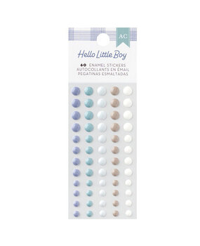American Crafts Hello Little Boy Enamel Stickers (34030020)
