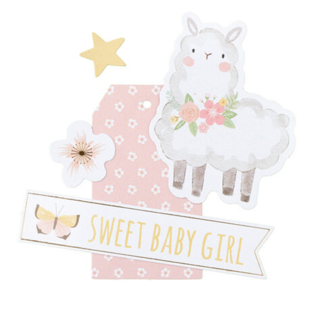American Crafts Hello Little Girl Ephemera Icon (34030047)
