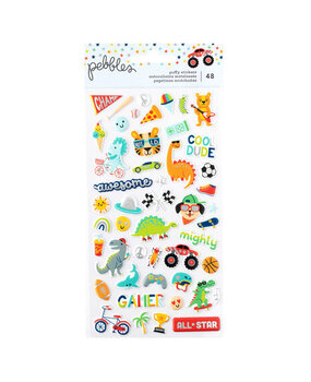 Pebbles Cool Boy Puffy Stickers Icons (34027639) Pebbles Cool Boy Puffy Stickers Icons (34027639)