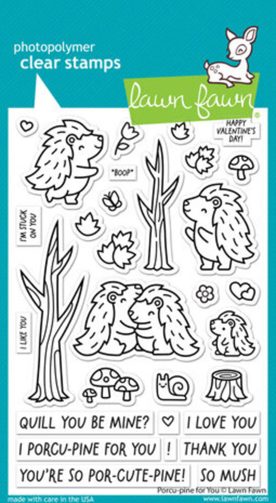 Lawn Fawn Porcu-pine for You Clear Stamps (LF3299) Lawn Fawn Porcu-pine for You Clear Stamps (LF3299)