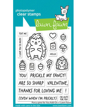 Lawn Fawn Porcu-pine for You Add-On Clear Stamps (LF3301) Lawn Fawn Porcu-pine for You Add-On Clear Stamps (LF3301)