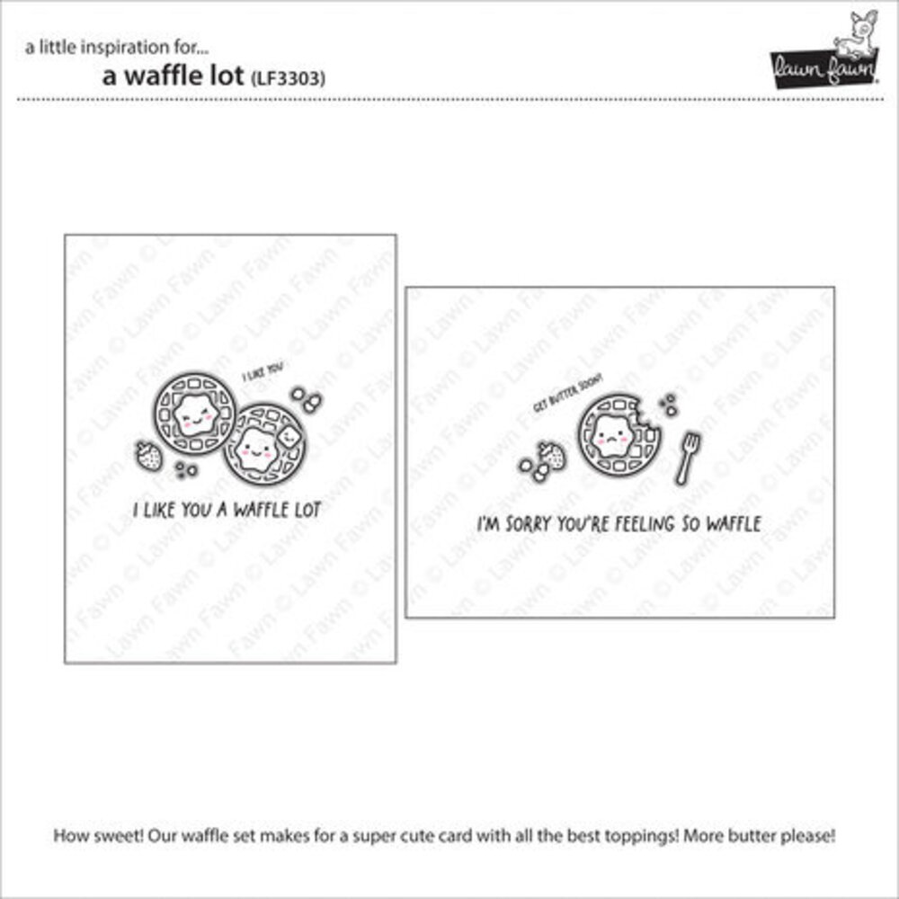 Lawn Fawn A Waffle Lot Clear Stamps (LF3303)