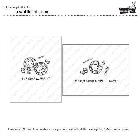 Lawn Fawn A Waffle Lot Clear Stamps (LF3303)