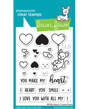 Lawn Fawn All My Heart Clear Stamps (LF3017) Lawn Fawn All My Heart Clear Stamps (LF3017)