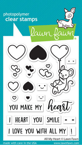 Lawn Fawn All My Heart Clear Stamps (LF3017) Lawn Fawn All My Heart Clear Stamps (LF3017)