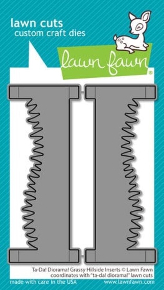 Lawn Fawn Ta-Da! Diorama! Grassy Hillside Inserts Dies (LF3313)
