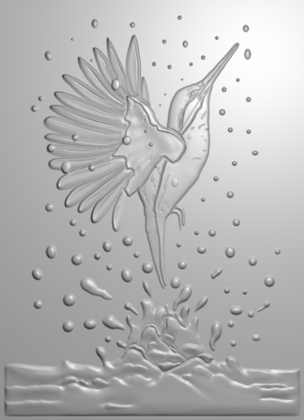 Crafter's Companion Kingfisher Collection 3D Embossing Folder Halcyon Daze (NG-KF-3D-EF5-HADA) Crafter's Companion Kingfisher Collection 3D Embossing Folder Halcyon Daze (NG-KF-3D-EF5-HADA)