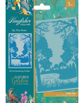 Crafter's Companion Kingfisher Collection 2D Embossing Folder By The River (NG-KF-EF4-BTRI) Crafter's Companion Kingfisher Collection 2D Embossing Folder By The River (NG-KF-EF4-BTRI)