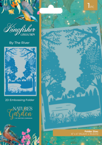 Crafter's Companion Kingfisher Collection 2D Embossing Folder By The River (NG-KF-EF4-BTRI) Crafter's Companion Kingfisher Collection 2D Embossing Folder By The River (NG-KF-EF4-BTRI)