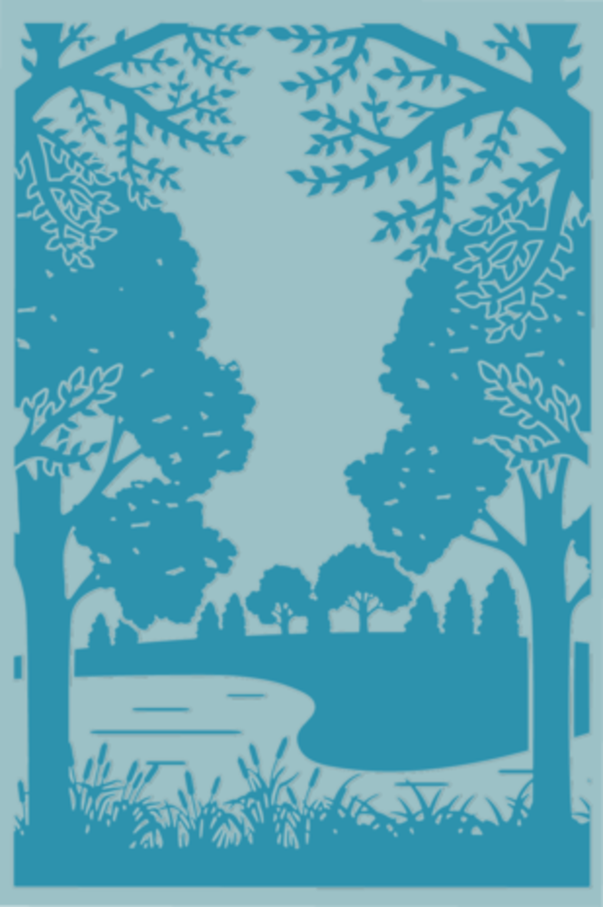 Crafter's Companion Kingfisher Collection 2D Embossing Folder By The River (NG-KF-EF4-BTRI) Crafter's Companion Kingfisher Collection 2D Embossing Folder By The River (NG-KF-EF4-BTRI)