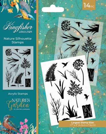 Crafter's Companion Kingfisher Collection Clear Stamps Nature Silhouette (NG-KF-CA-ST-NASS) Crafter's Companion Kingfisher Collection Clear Stamps Nature Silhouette (NG-KF-CA-ST-NASS)