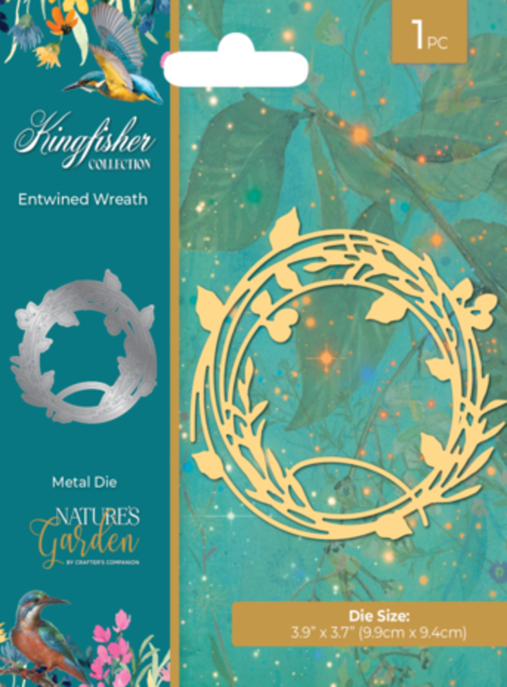 Crafter's Companion Kingfisher Collection Entwined Wreath Die (NG-KF-MD-ENWR) Crafter's Companion Kingfisher Collection Entwined Wreath Die (NG-KF-MD-ENWR)