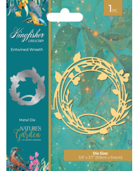 Crafter's Companion Kingfisher Collection Entwined Wreath Die (NG-KF-MD-ENWR) Crafter's Companion Kingfisher Collection Entwined Wreath Die (NG-KF-MD-ENWR)