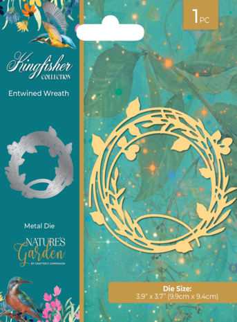 Crafter's Companion Kingfisher Collection Entwined Wreath Die (NG-KF-MD-ENWR) Crafter's Companion Kingfisher Collection Entwined Wreath Die (NG-KF-MD-ENWR)