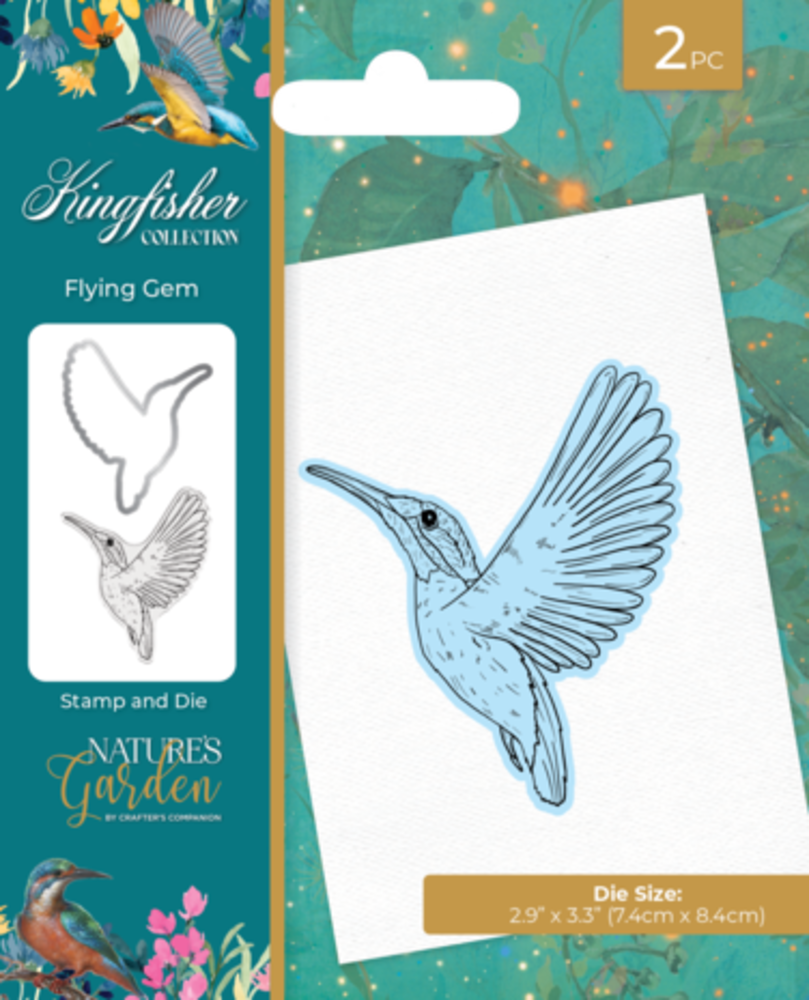 Crafter's Companion Kingfisher Collection Stamp & Die Flying Gem (NG-KF-STD-FLGE) Crafter's Companion Kingfisher Collection Stamp & Die Flying Gem (NG-KF-STD-FLGE)