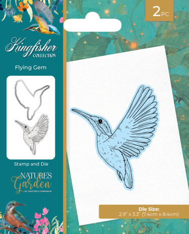 Crafter's Companion Kingfisher Collection Stamp & Die Flying Gem (NG-KF-STD-FLGE) Crafter's Companion Kingfisher Collection Stamp & Die Flying Gem (NG-KF-STD-FLGE)