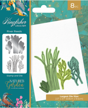 Crafter's Companion Kingfisher Collection Stamp & Die River Reeds (NG-KF-STD-RIRE) Crafter's Companion Kingfisher Collection Stamp & Die River Reeds (NG-KF-STD-RIRE)