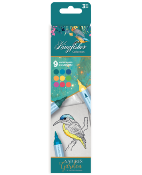 Crafter's Companion Kingfisher Collection TriColour Aqua Markers (NG-KF-TCAQ) Crafter's Companion Kingfisher Collection TriColour Aqua Markers (NG-KF-TCAQ)
