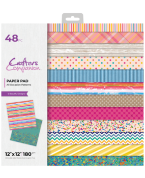 Crafter's Companion All Occasion Patterns 12x12 Inch Paper Pad (CC-PAD12-AOPAT) Crafter's Companion All Occasion Patterns 12x12 Inch Paper Pad (CC-PAD12-AOPAT)