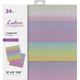 Crafter's Companion Ombre Glitter 12x12 Inch Paper Pad (CC-PAD12-OMBGLIT)