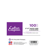 Crafter's Companion Card & Envelopes 5x7 Inch White (100pcs) (CC-WCBEN-5X7)