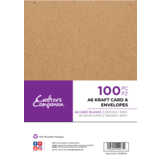 Crafter's Companion Card & Envelopes A6 Kraft (100pcs) (CC-KCBEN-A6)