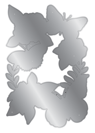 Gemini Butterflies and Blooms 3D Embossing Folder & Die (GEM-3DEF4-MD-BUBL)